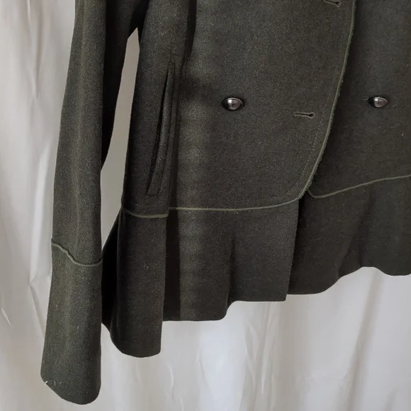Banana Republic Dark Green Military Jacket - Picture 3 of 5